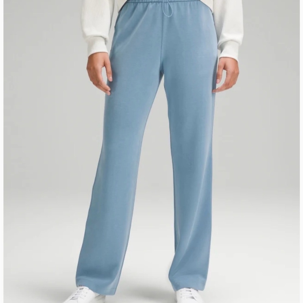 lululemon athletica Steel Blue Wide-Leg Sweat Pants